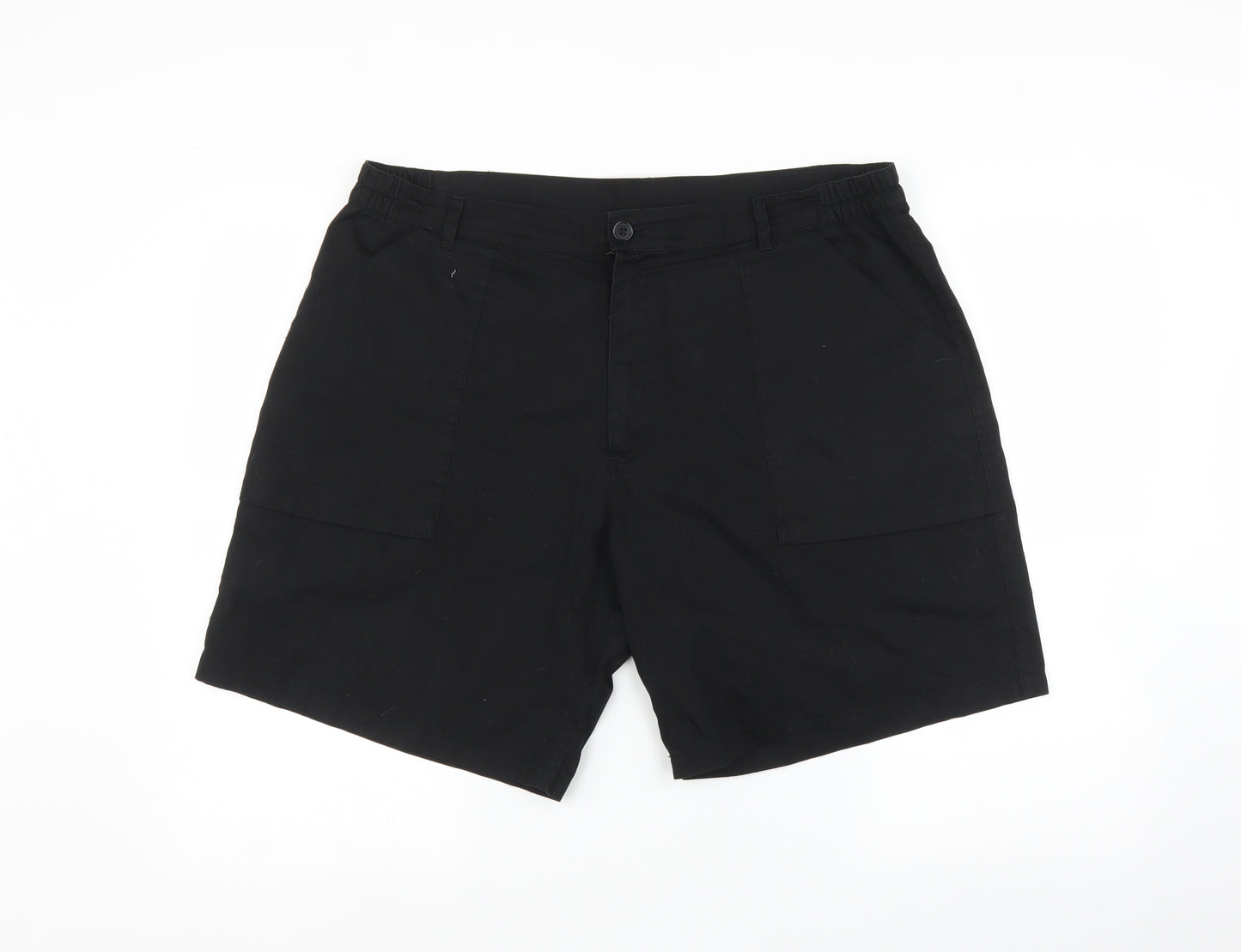 Preworn Womens Black   Chino Shorts Size 16