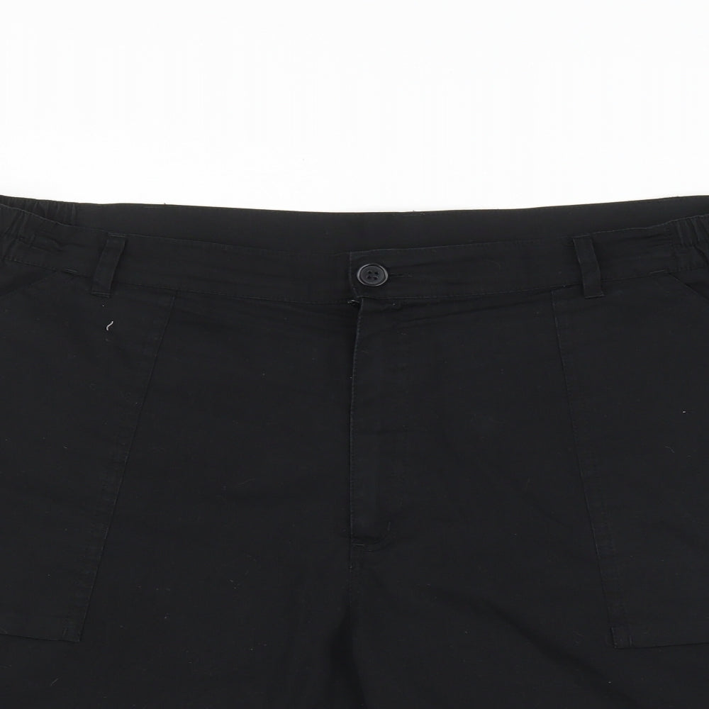 Preworn Womens Black   Chino Shorts Size 16