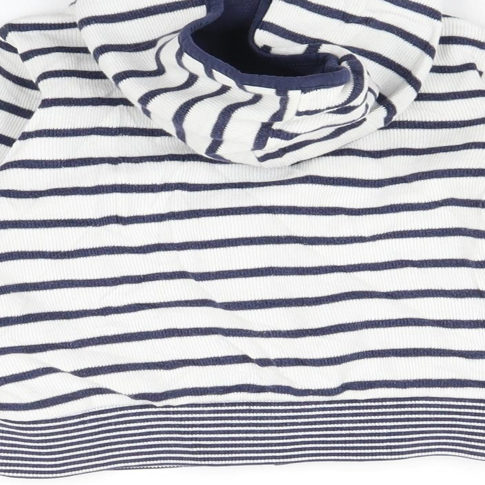 Marks and Spencer Boys Multicoloured Striped  Full Zip Hoodie Size 2-3 Years