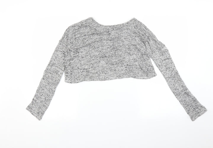H&M Womens Grey   Basic T-Shirt Size XS  - Cropped