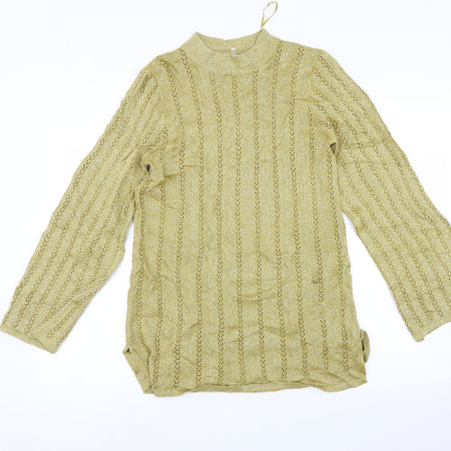 Marks and Spencer Womens Gold   A-Line  Size 12