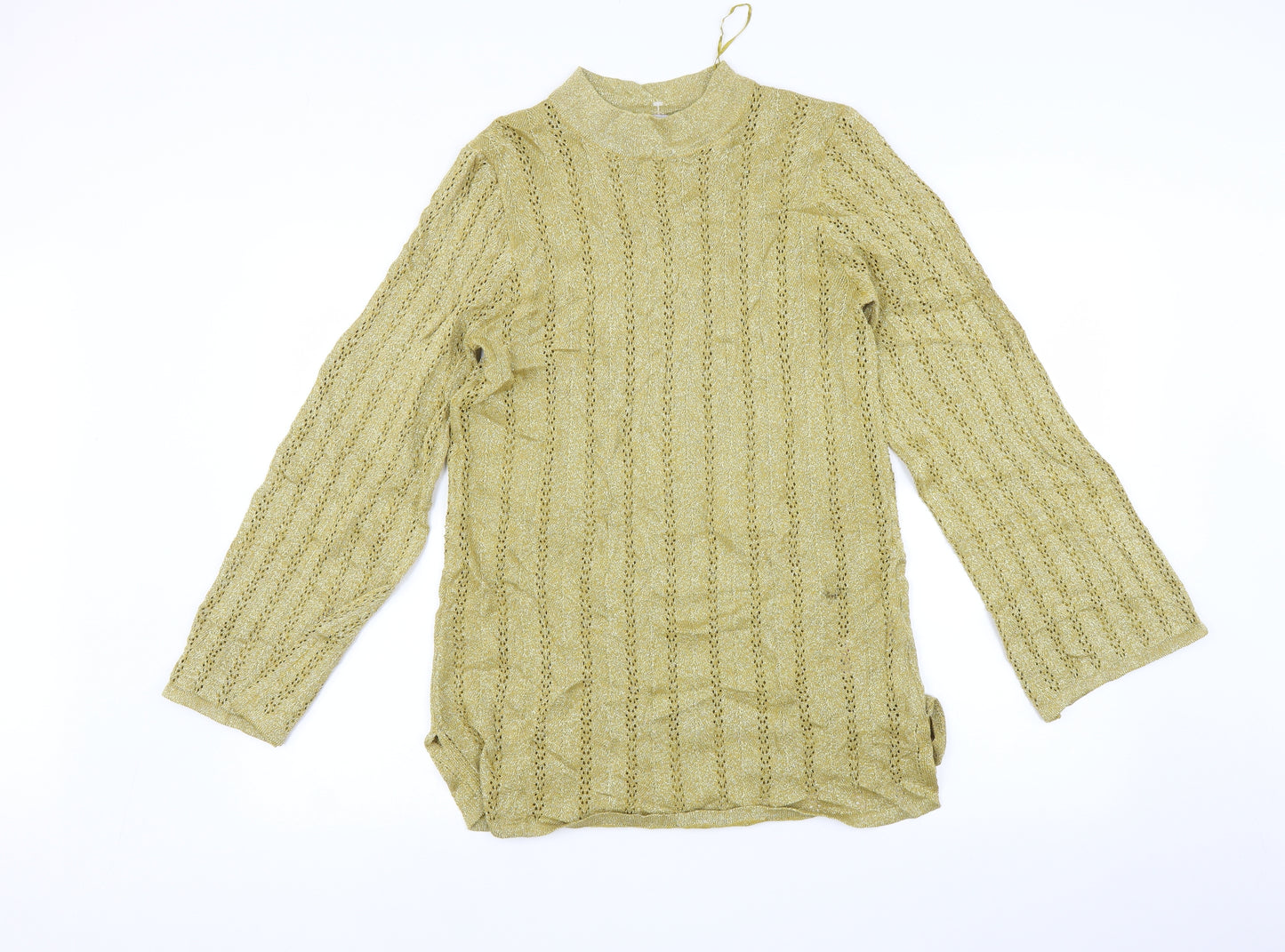 Marks and Spencer Womens Gold   A-Line  Size 12