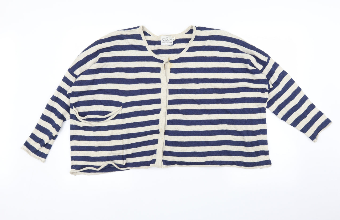 Masai Womens Multicoloured Striped  Cardigan Jumper Size M