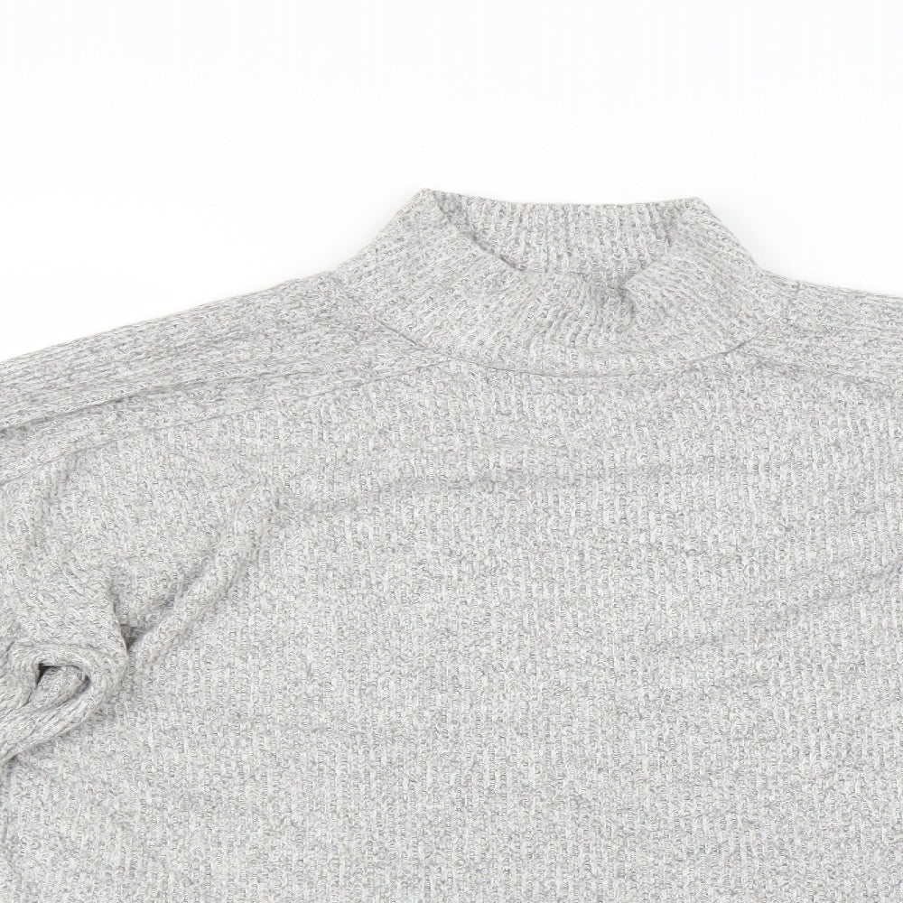 Topshop Womens Grey   Basic T-Shirt Size S  - Cropped
