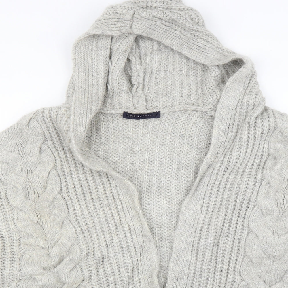 Marks and Spencer Womens Grey   Cardigan Jumper Size L