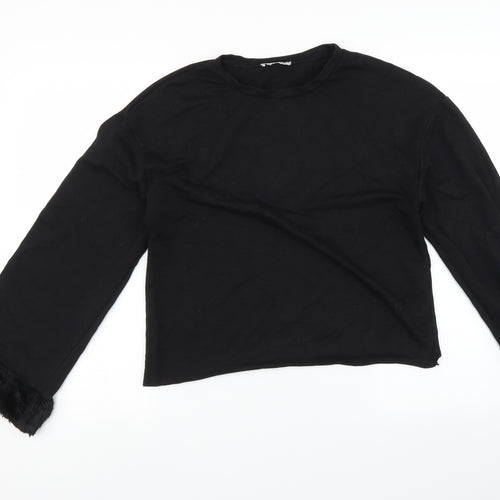 Zara Womens Black   Pullover Jumper Size S