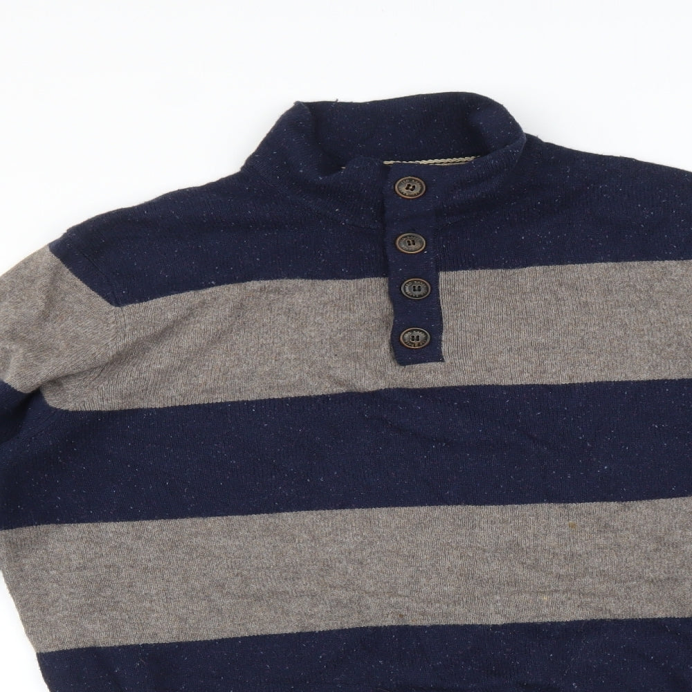 Ted Baker Mens Multicoloured Striped  Pullover Jumper Size M
