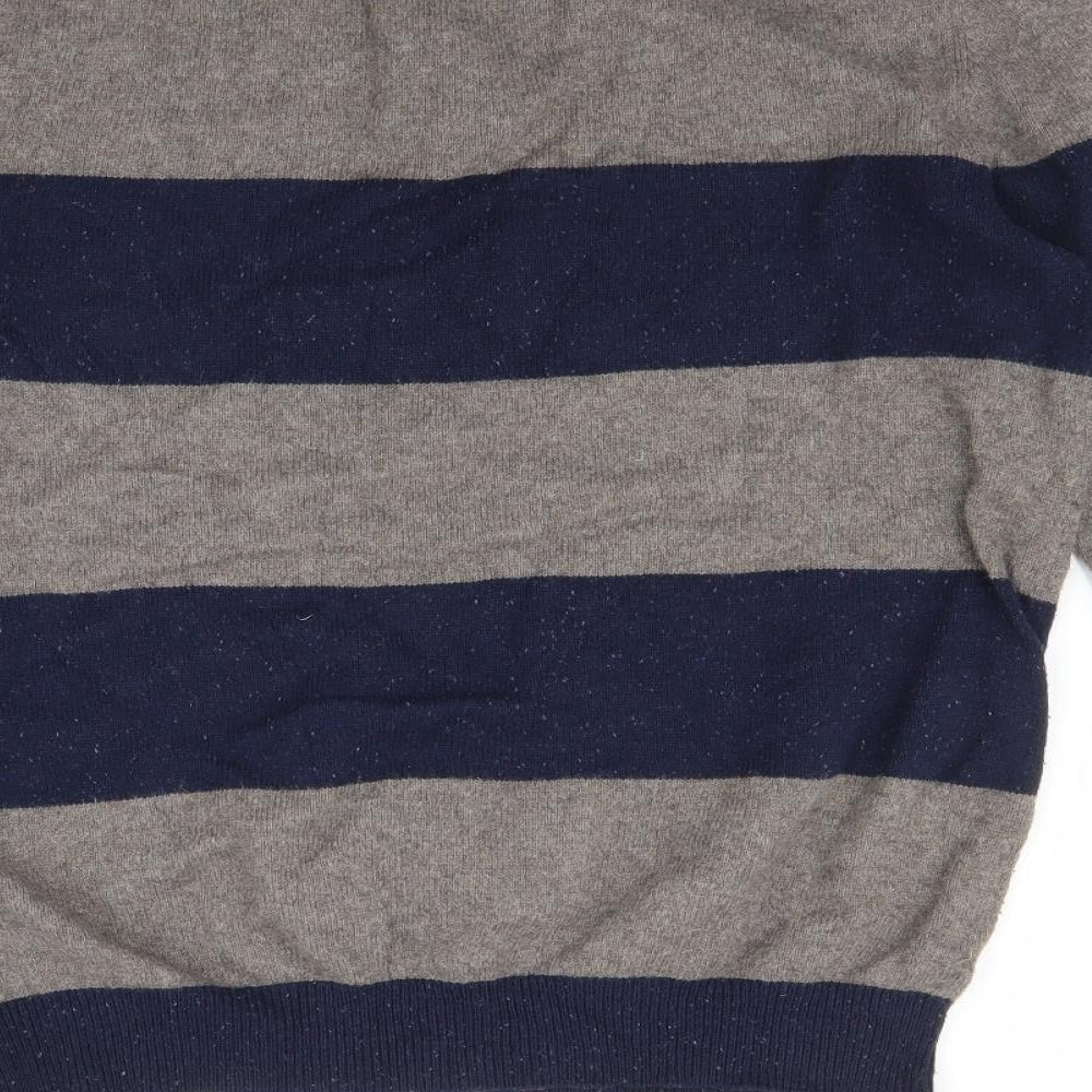 Ted Baker Mens Multicoloured Striped  Pullover Jumper Size M