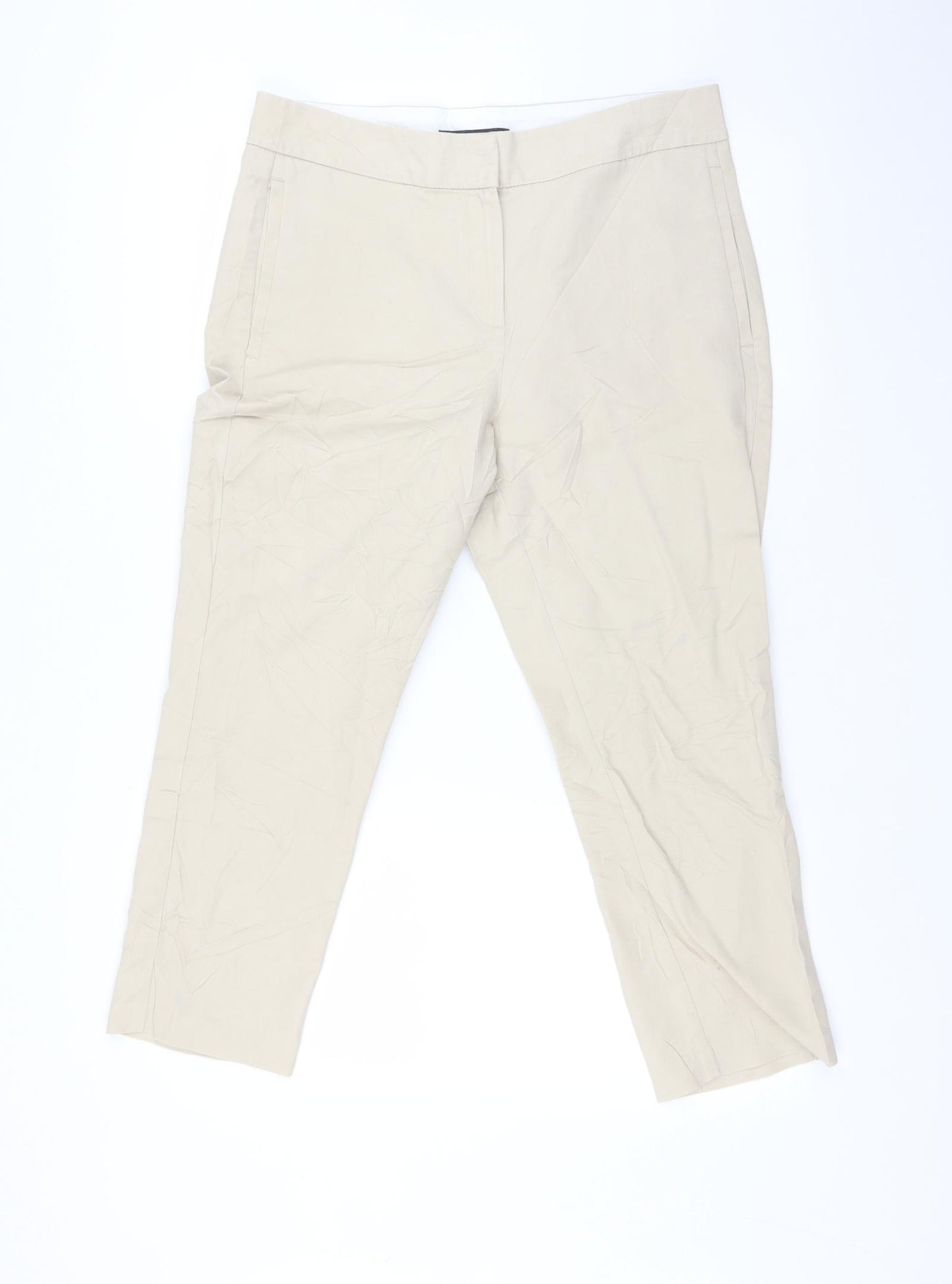 Marks and Spencer Womens Beige   Trousers  Size 12 L22 in