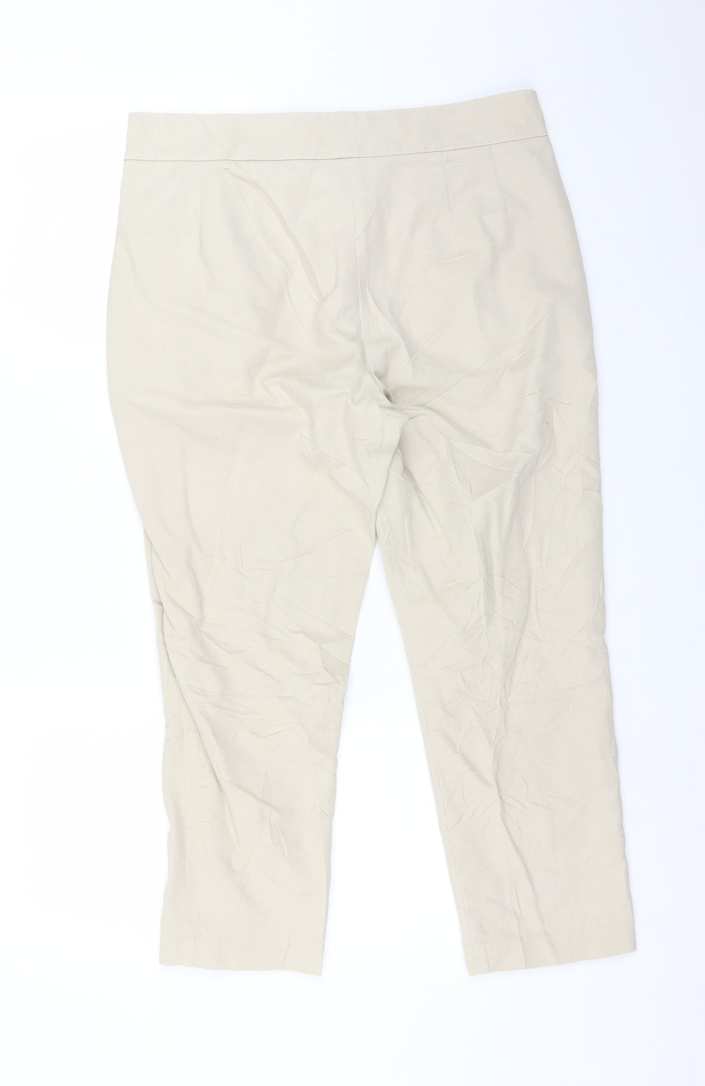 Marks and Spencer Womens Beige   Trousers  Size 12 L22 in