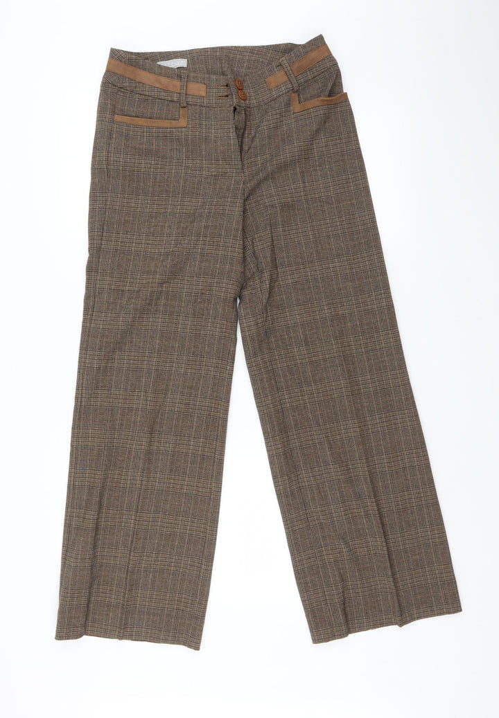 Kapalua Womens Multicoloured Check  Trousers  Size 10 L29 in