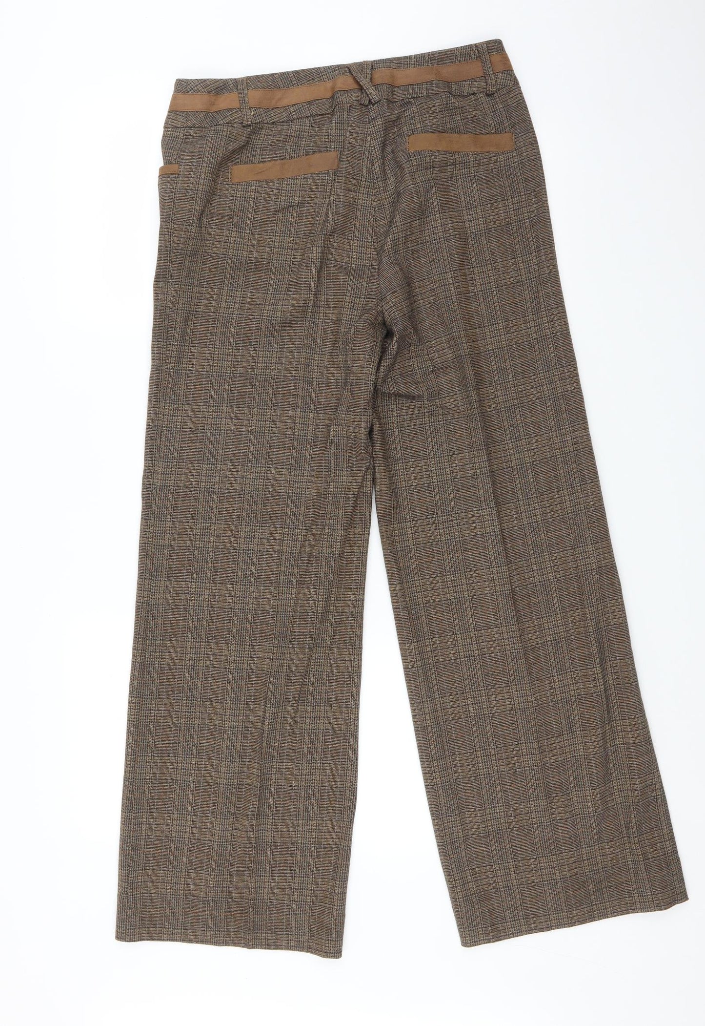 Kapalua Womens Multicoloured Check  Trousers  Size 10 L29 in