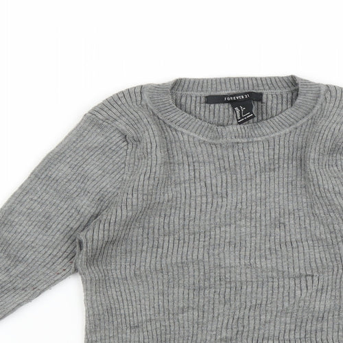 FOREVER 21 Womens Grey    T-Shirt Size L