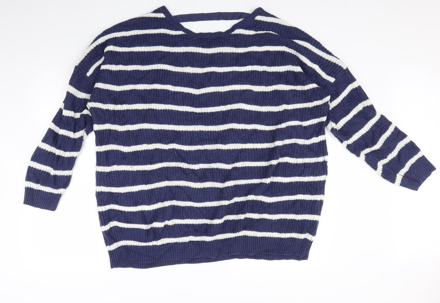 Yours Womens Multicoloured Striped  Pullover Jumper Size 22