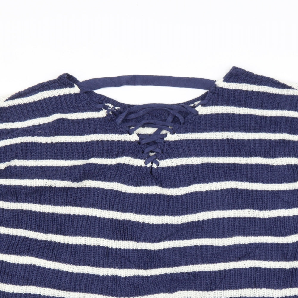 Yours Womens Multicoloured Striped  Pullover Jumper Size 22