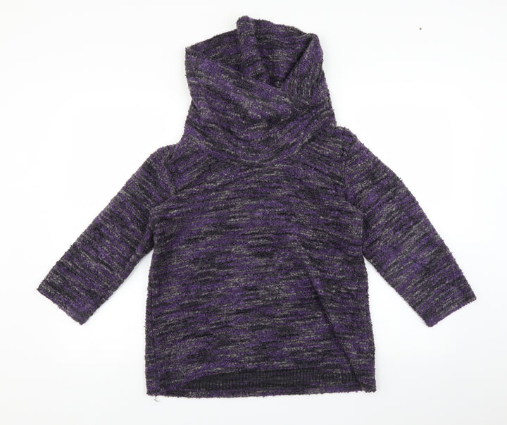 Klass Womens Purple Pullover Jumper Size L