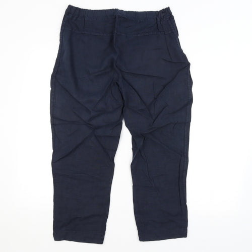 Peruggi Womens Blue   Trousers  Size 12 L24 in