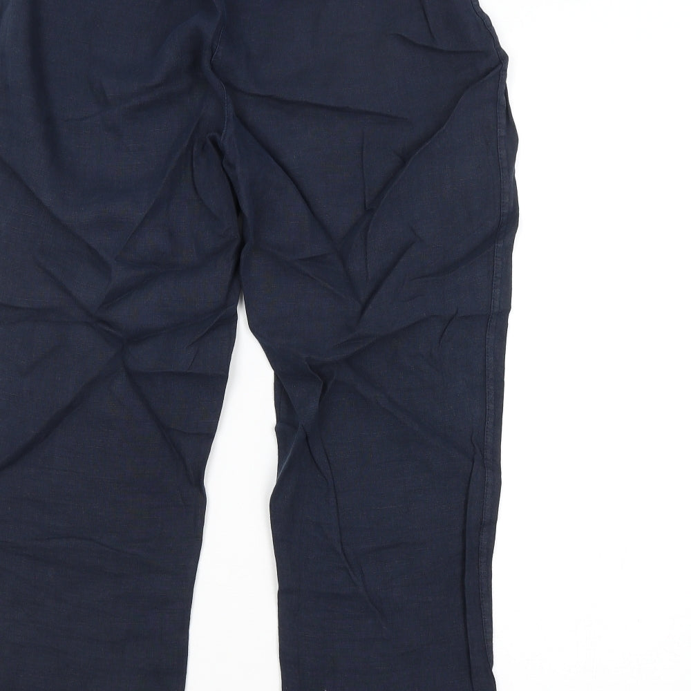 Peruggi Womens Blue   Trousers  Size 12 L24 in