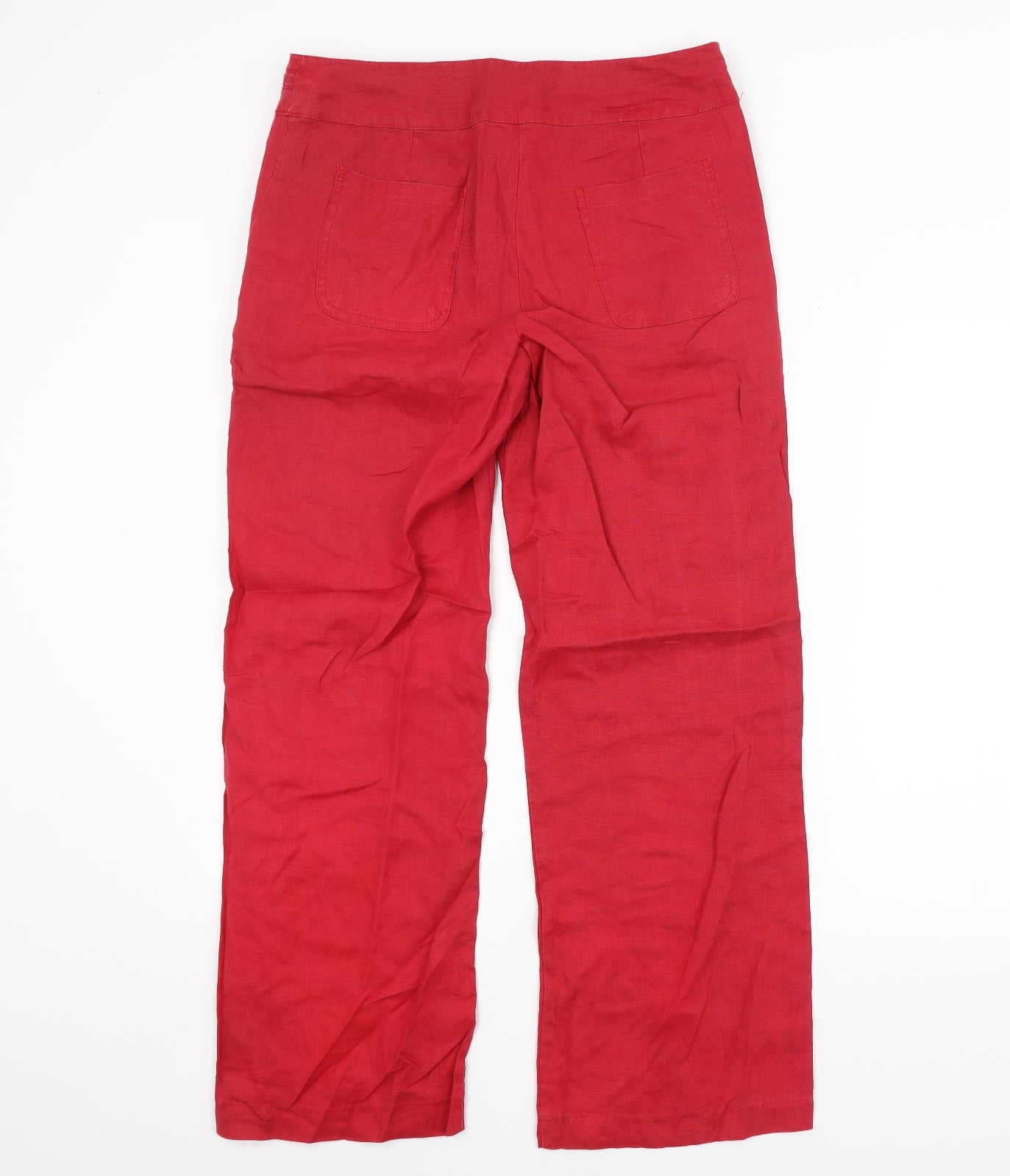TU Womens Red   Trousers  Size 12 L29 in