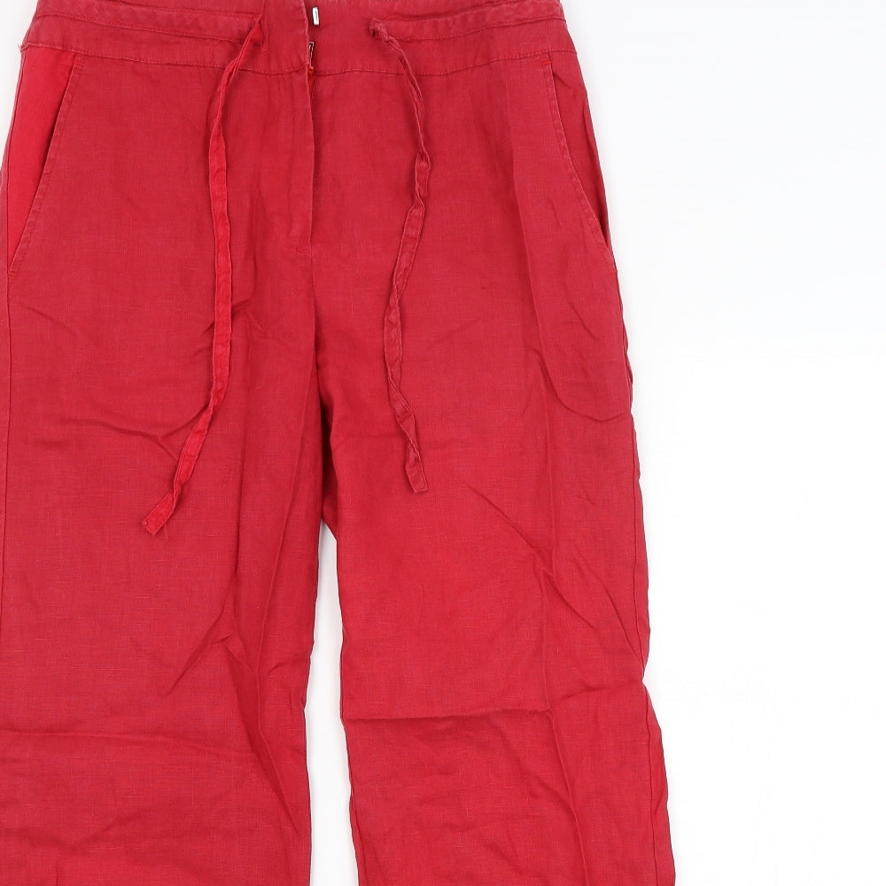 TU Womens Red   Trousers  Size 12 L29 in