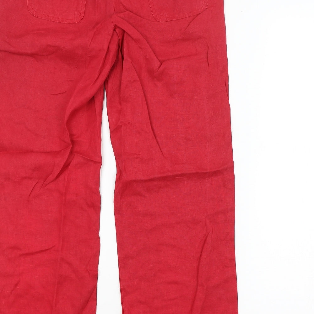 TU Womens Red   Trousers  Size 12 L29 in