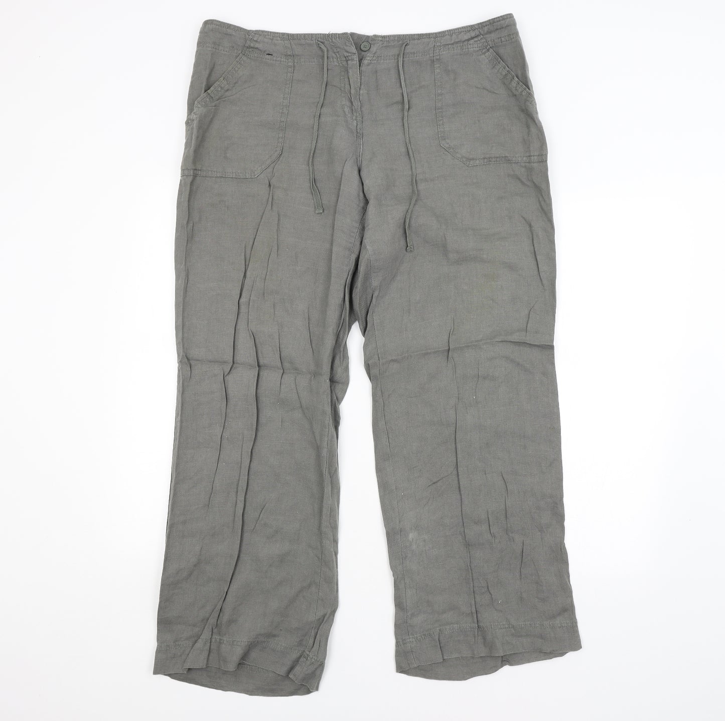Atmosphere Womens Grey   Trousers  Size 14 L29 in