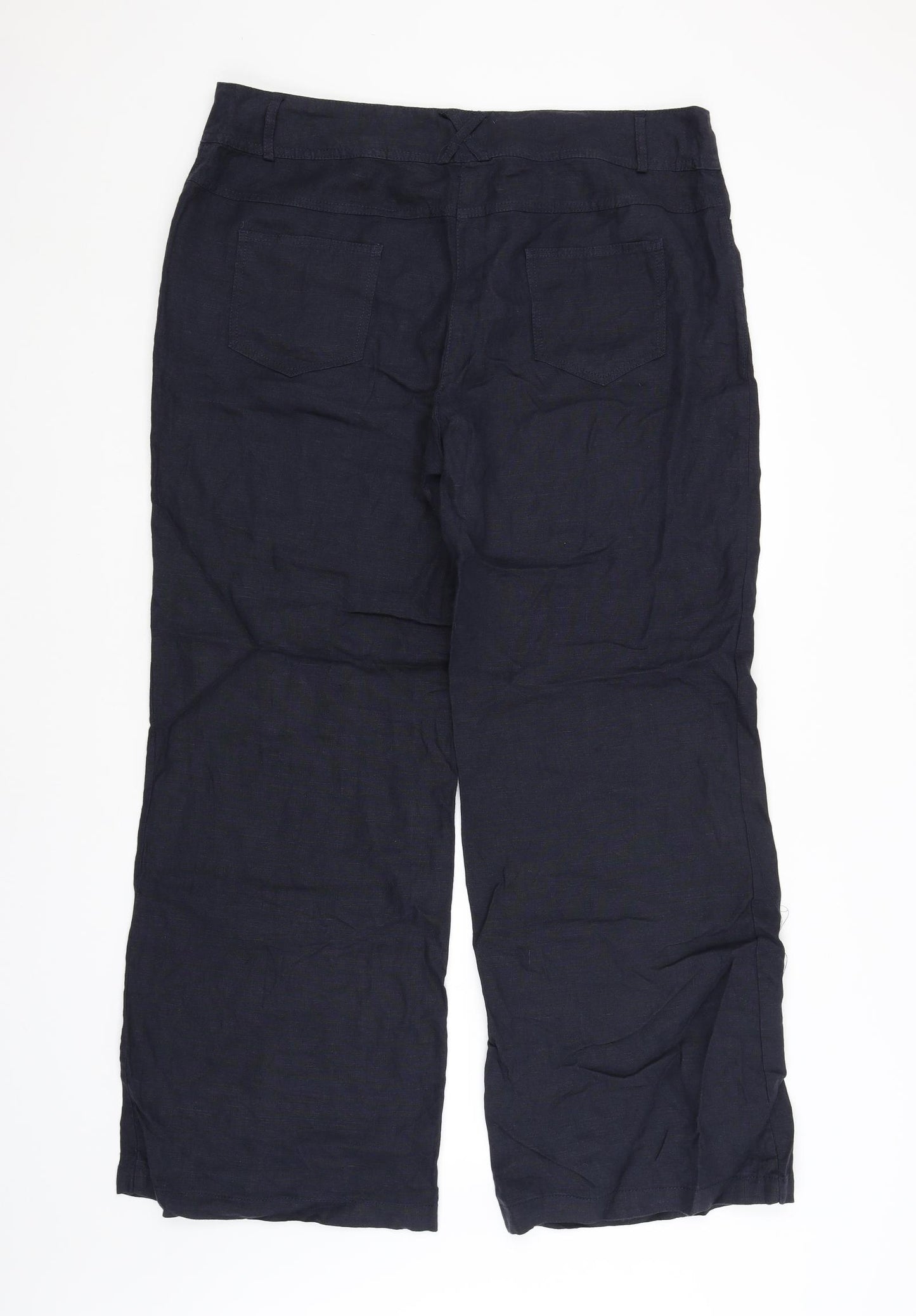 Per Una Womens Blue   Trousers  Size 18 L30 in
