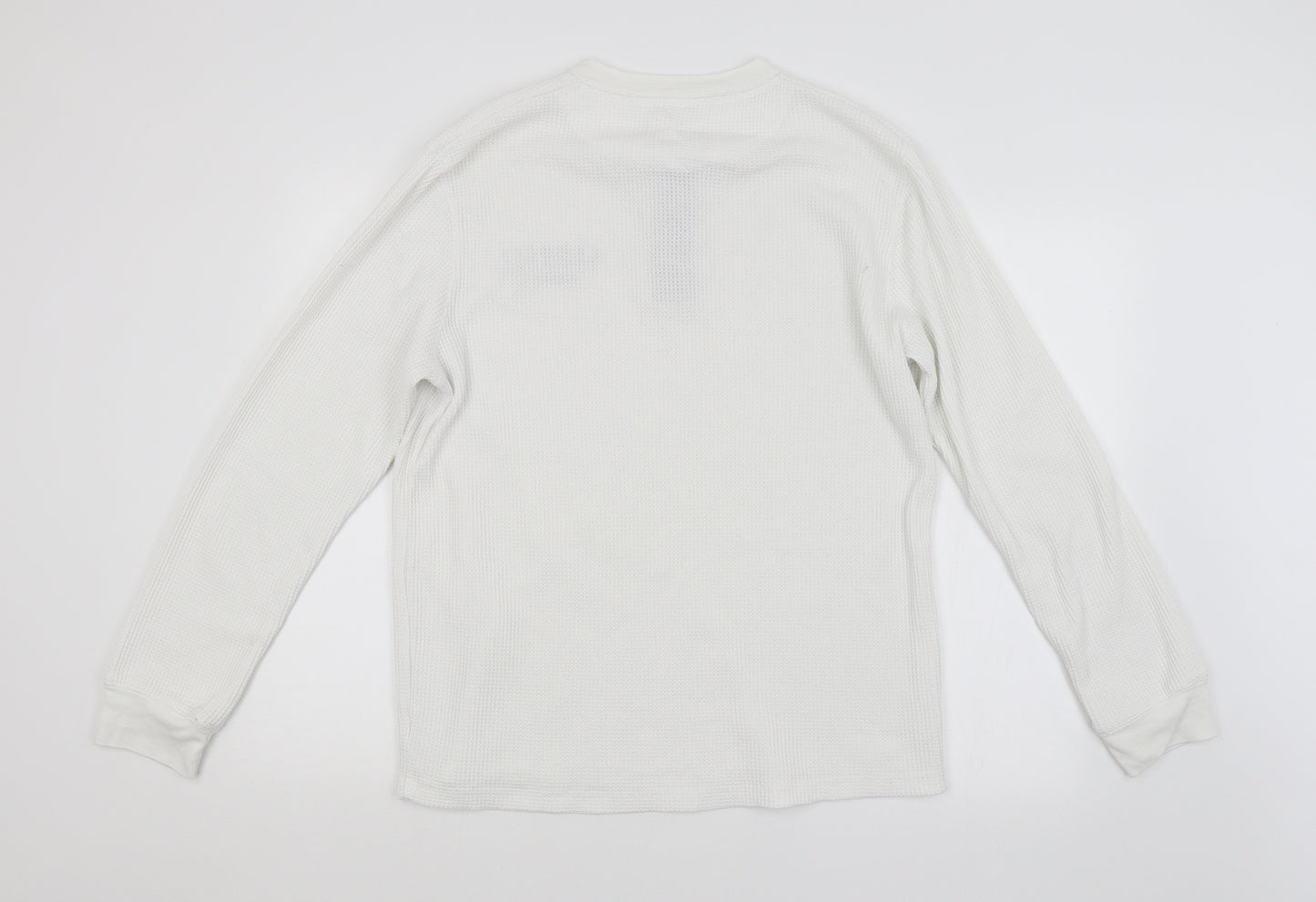 Farrell Mens White Check  Pullover Jumper