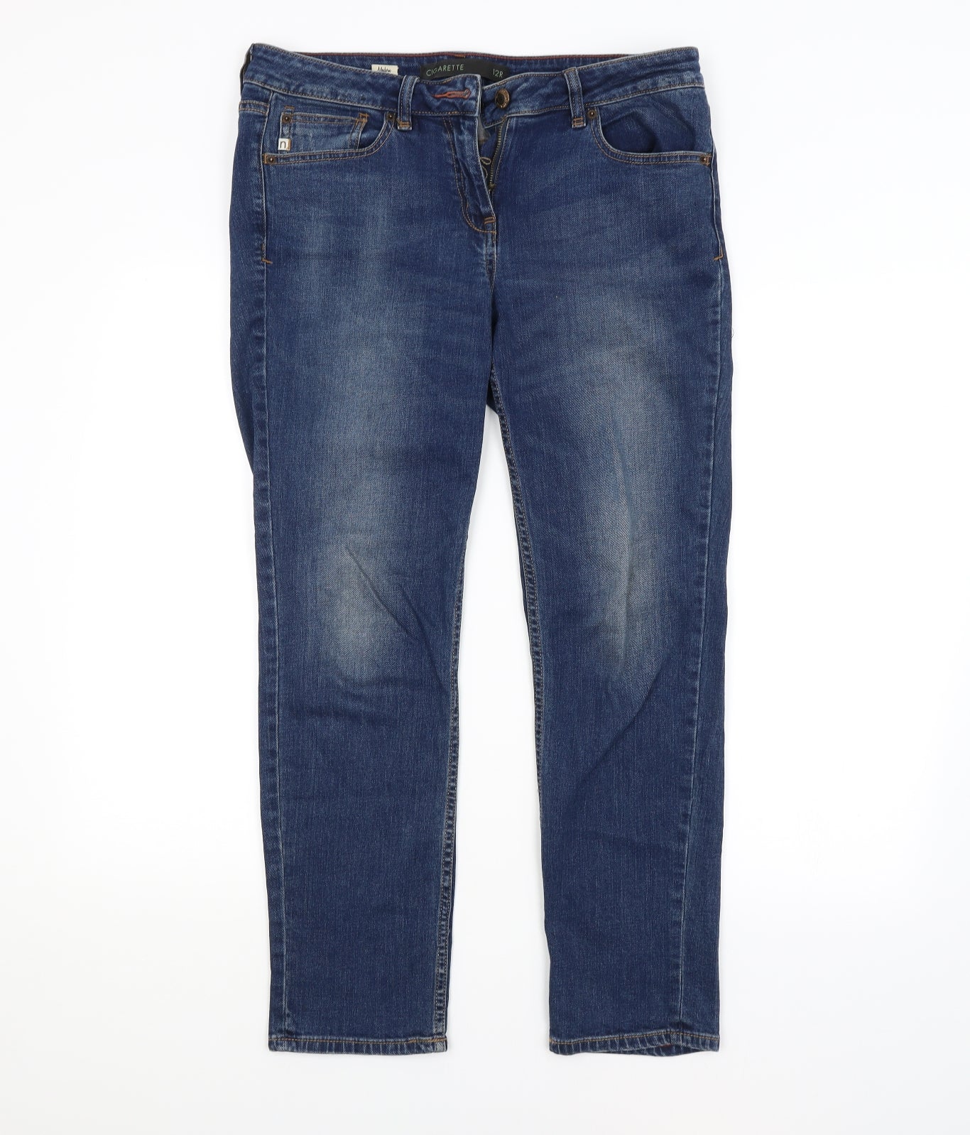 Cigarette Womens Blue   Straight Jeans Size 12 L27 in