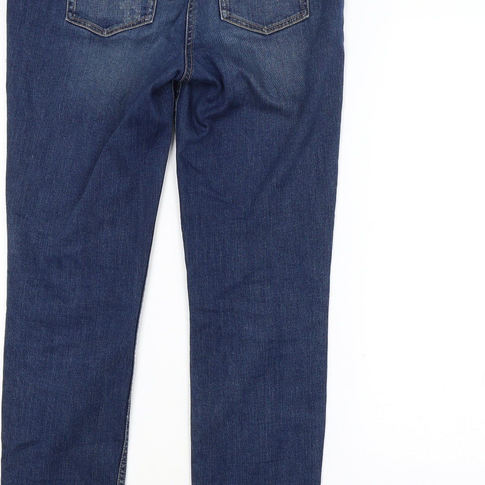 Cigarette Womens Blue   Straight Jeans Size 12 L27 in