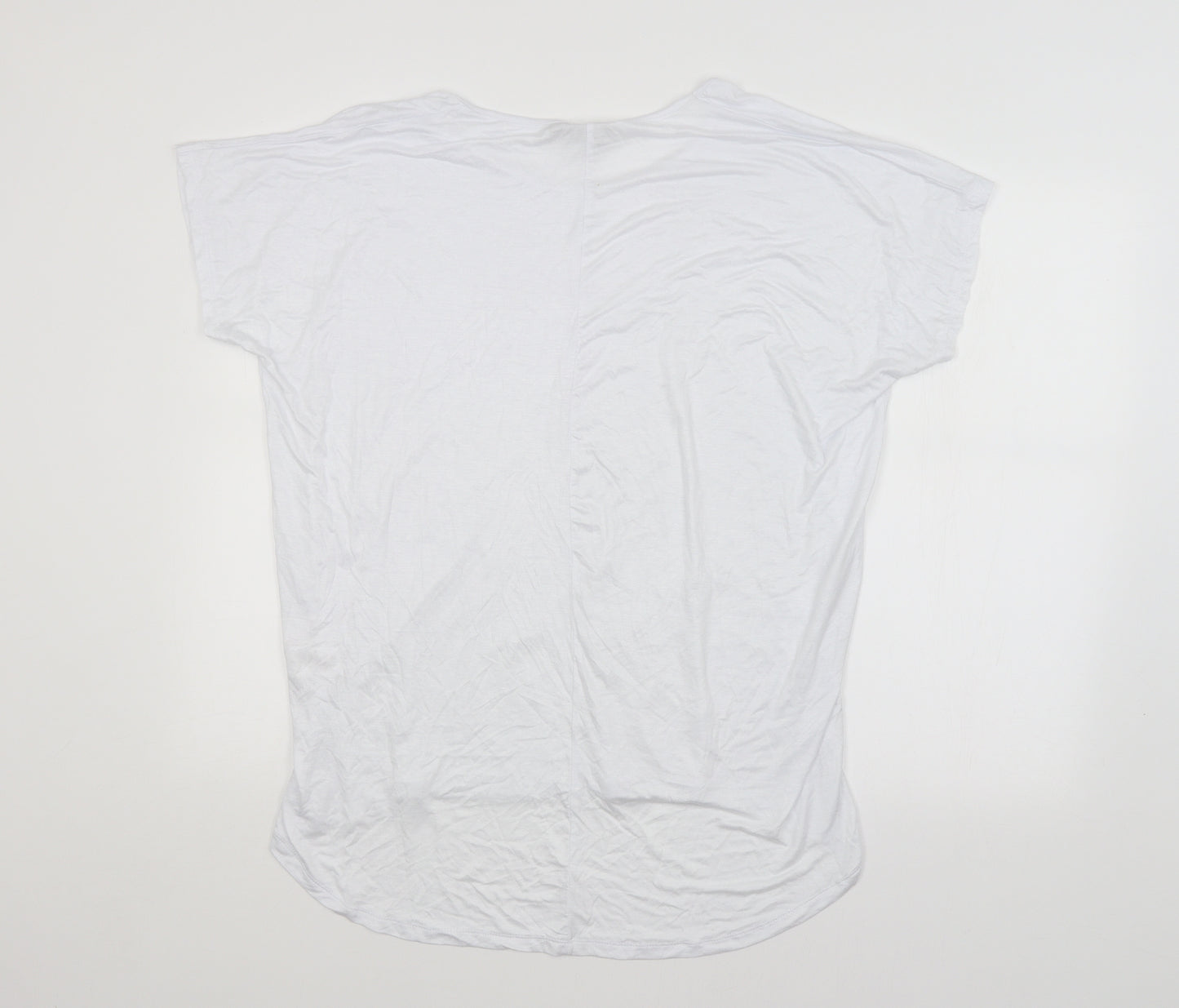 Boohoo Womens White   Basic Blouse Size 12
