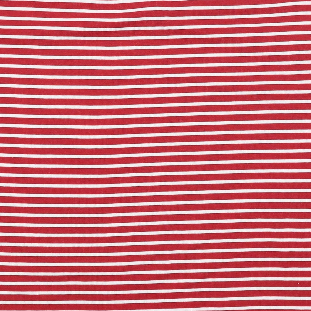 TIGI Womens Red Striped  Basic T-Shirt Size 10