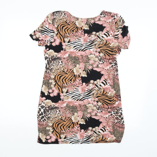 TU Womens Multicoloured Animal Print  Basic Blouse Size 10