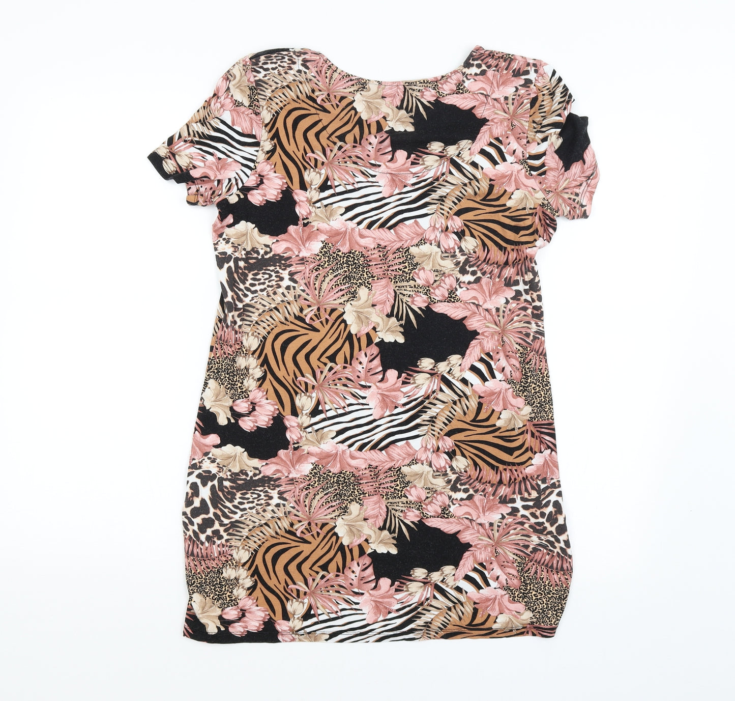 TU Womens Multicoloured Animal Print  Basic Blouse Size 10