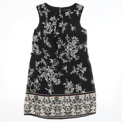 Atmosphere Womens Black Floral  A-Line  Size 8