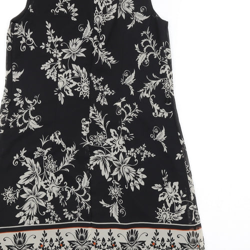 Atmosphere Womens Black Floral  A-Line  Size 8