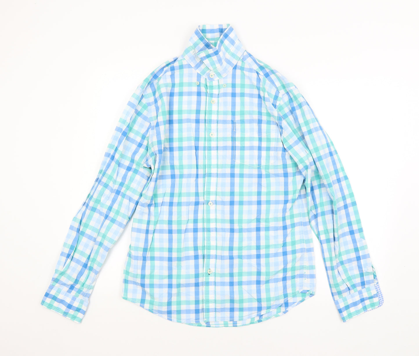 Boden Mens Multicoloured Check   Button-Up Size M