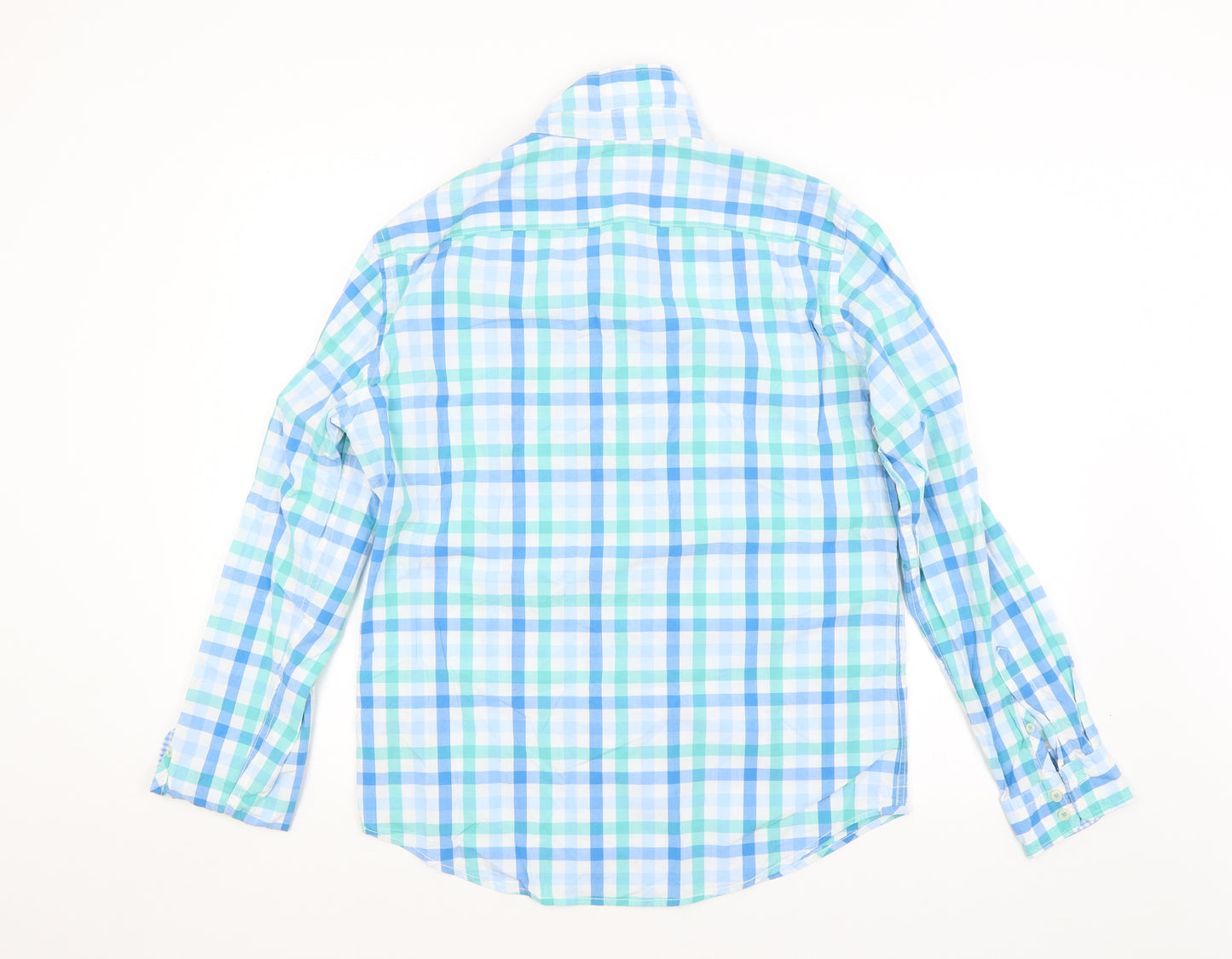Boden Mens Multicoloured Check   Button-Up Size M