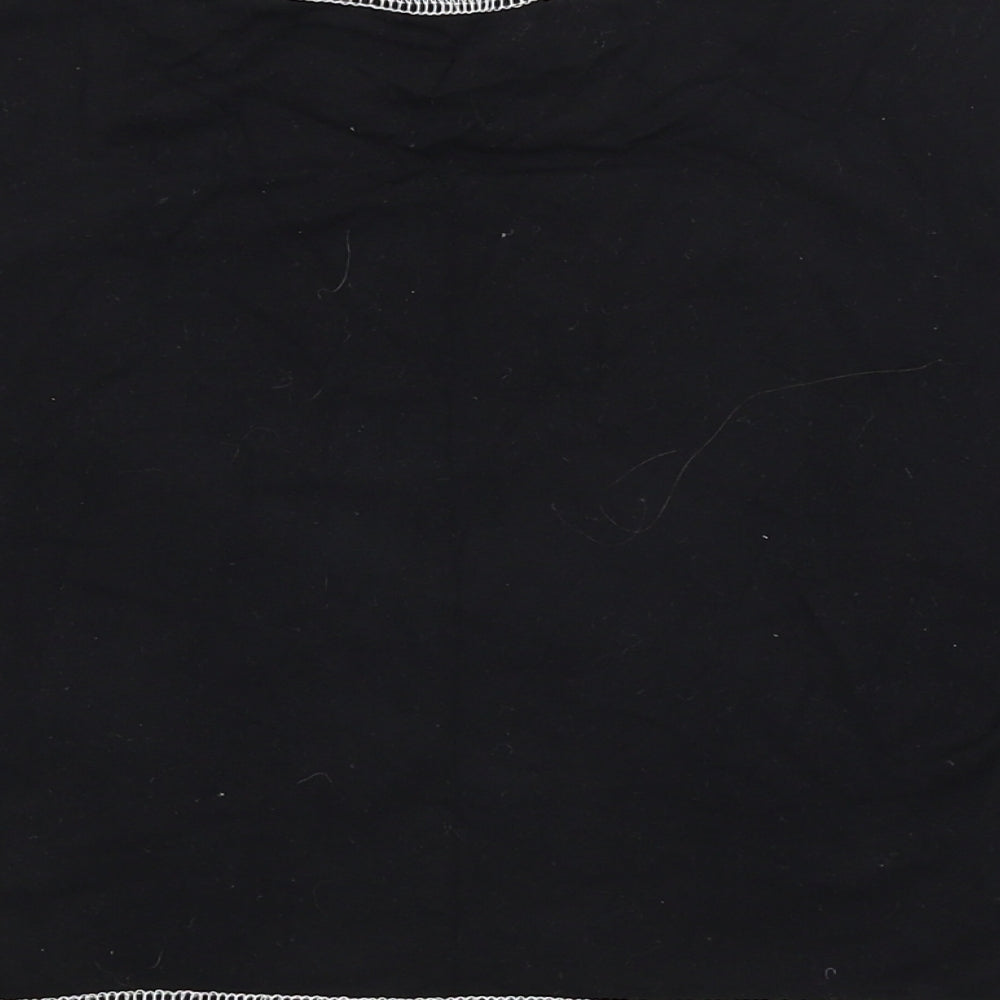 SheIn Womens Black   Basic T-Shirt Size S  - SKELETON