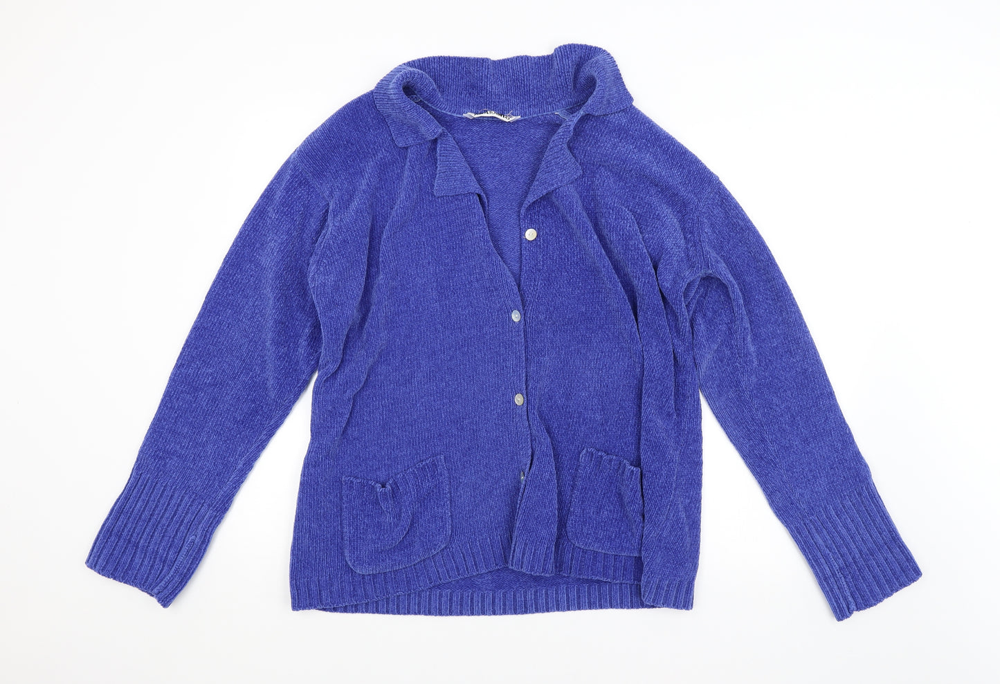AMARANTO Womens Blue   Cardigan Jumper Size M