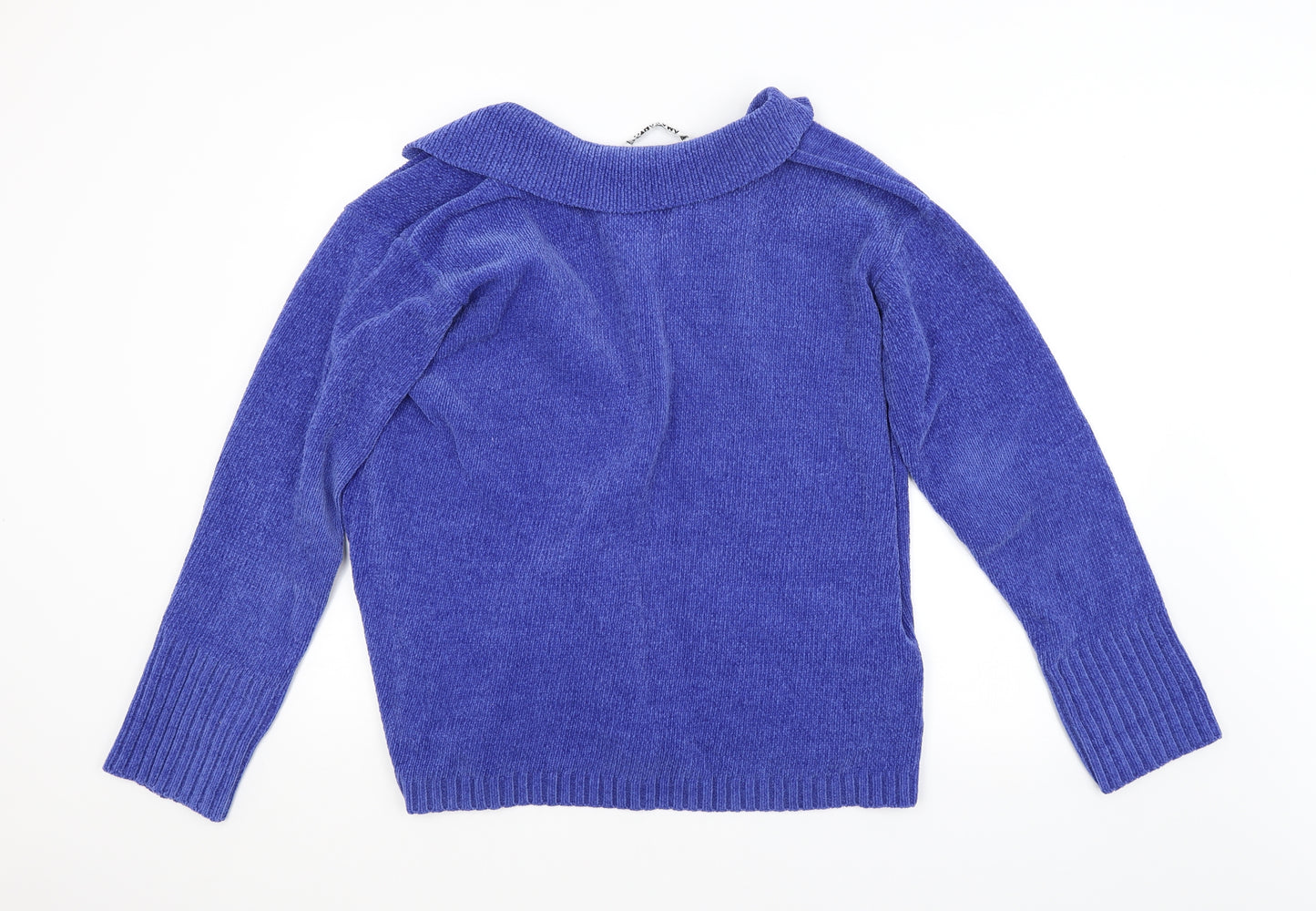 AMARANTO Womens Blue   Cardigan Jumper Size M