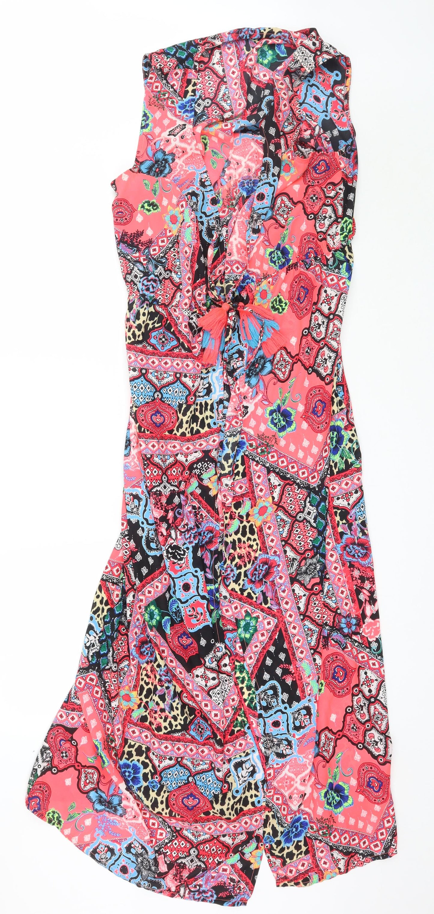 George Womens Multicoloured Paisley  Maxi  Size M  - Beach Cover Up
