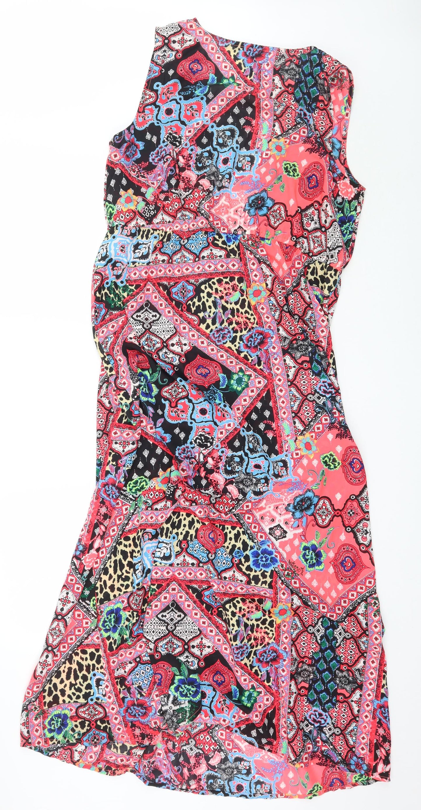 George Womens Multicoloured Paisley  Maxi  Size M  - Beach Cover Up