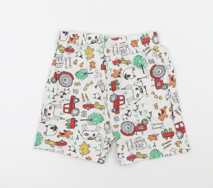 George Baby Multicoloured   Jogger Leggings Size 9-12 Months  - Farm Animals