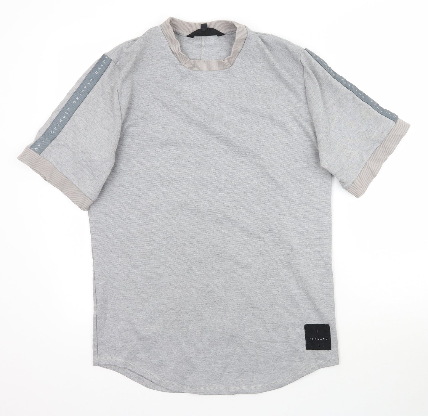Hermano Mens Grey    T-Shirt Size L