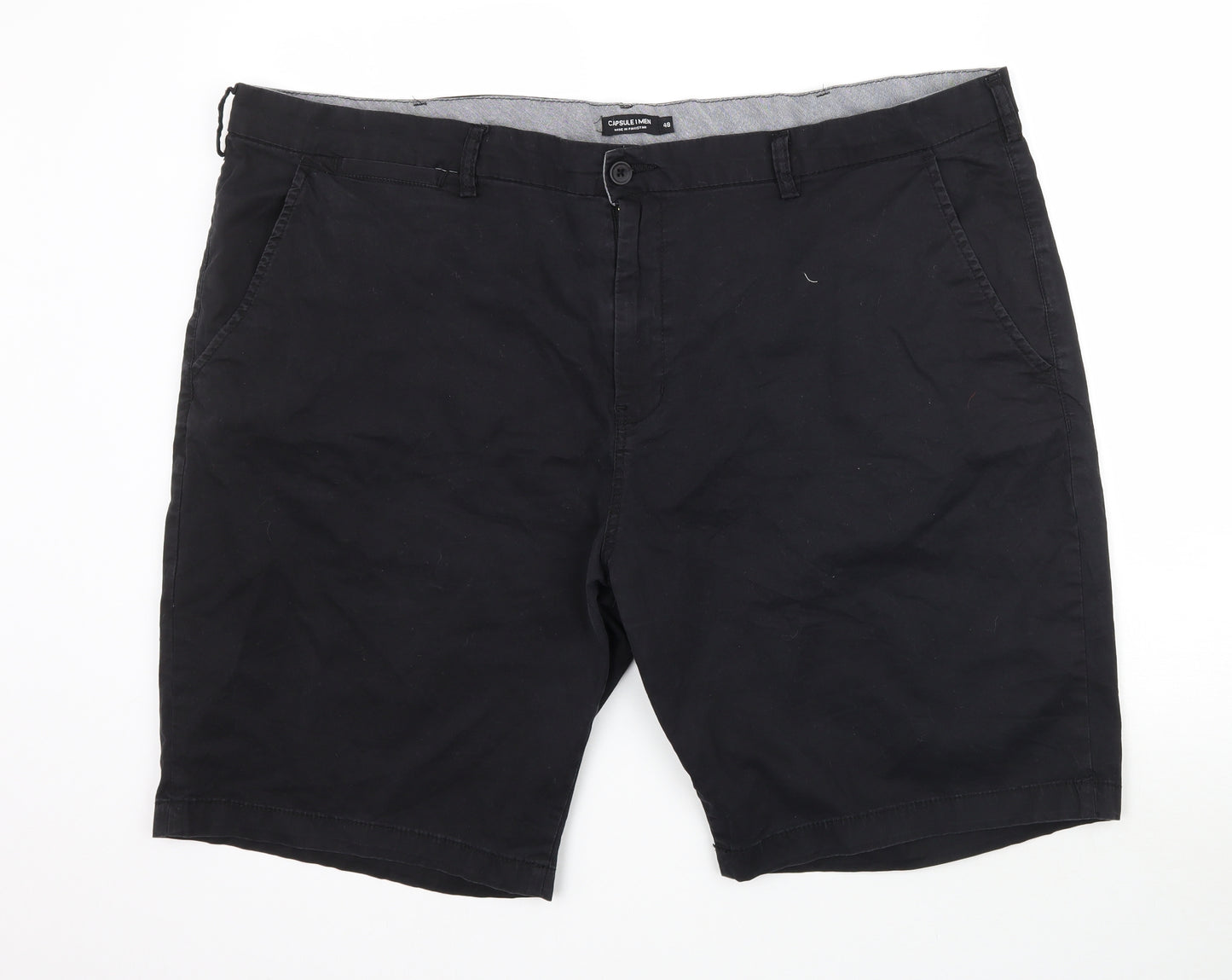 Capsule Mens Black   Bermuda Shorts Size 48