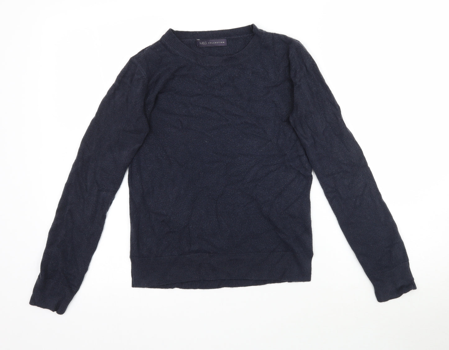 Marks and Spencer Womens Blue  Knit Pullover Jumper Size 8