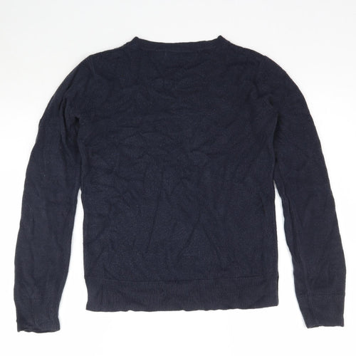 Marks and Spencer Womens Blue  Knit Pullover Jumper Size 8