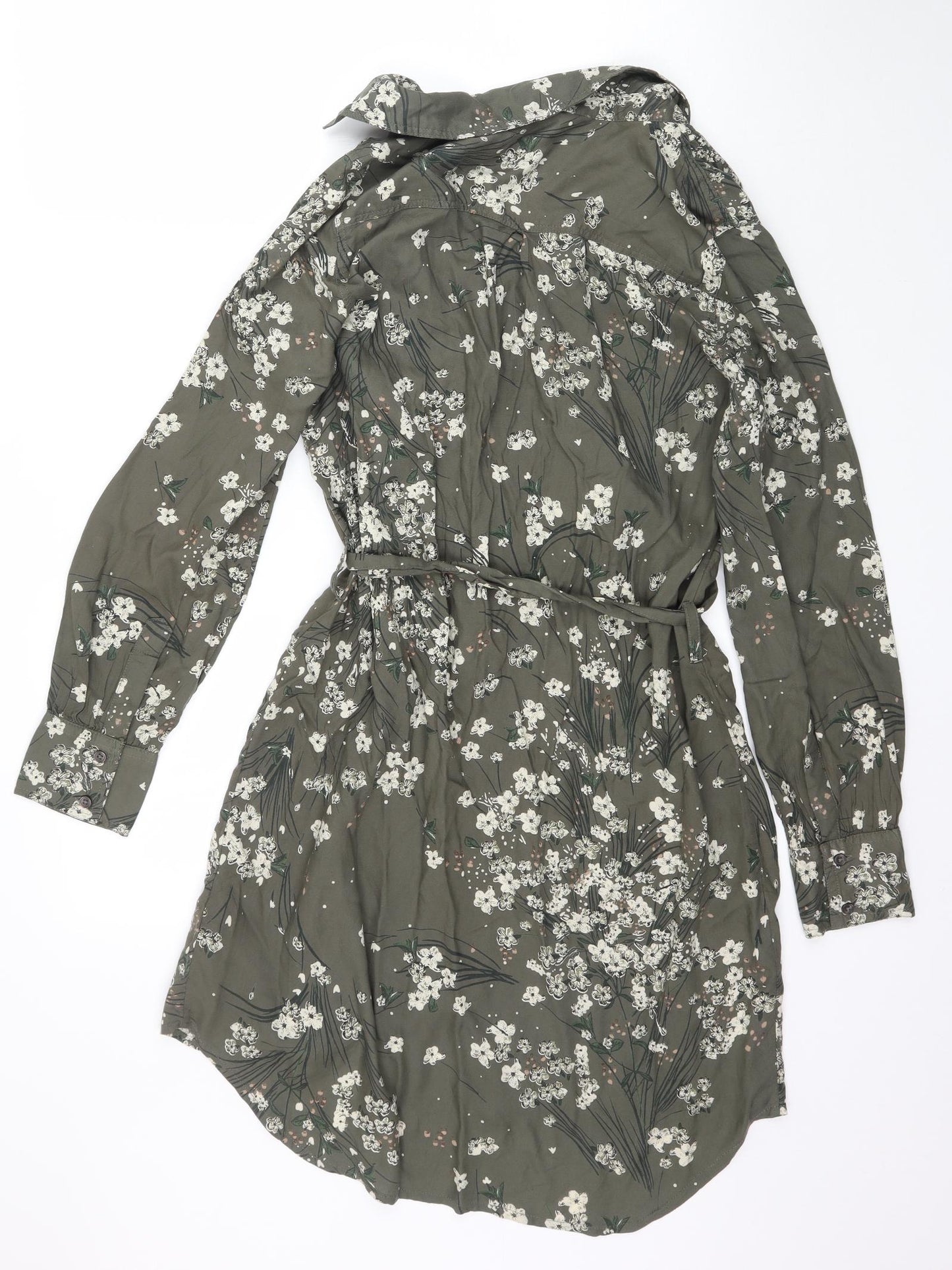 Capsule Womens Green Floral  Shirt Dress  Size 12