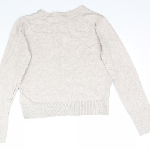 H&M Womens Beige   Cardigan Jumper Size S